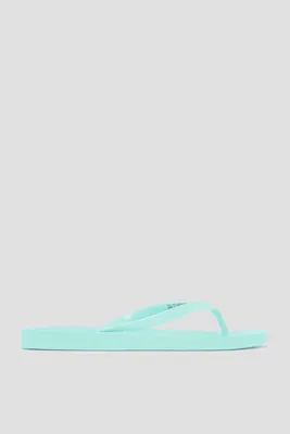 Ardene Jelly Strap Flip-Flops Sandals in Light Blue | Size