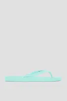 Ardene Jelly Strap Flip-Flops Sandals in Light Blue | Size