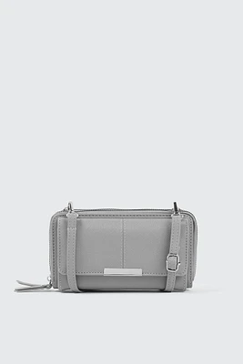 Ardene Crossbody Wallet in | 100% Recycled Polyester/Faux Leather | Eco-Conscious