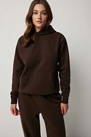 Ardene Solid Hoodie in | Size | Polyester/Cotton | Fleece-Lined | Eco-Conscious