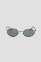 Ardene Round Sunglasses in Khaki