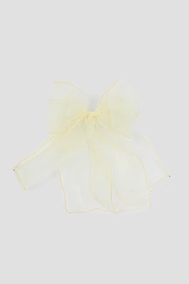 Ardene Tulle Hair Bow in White