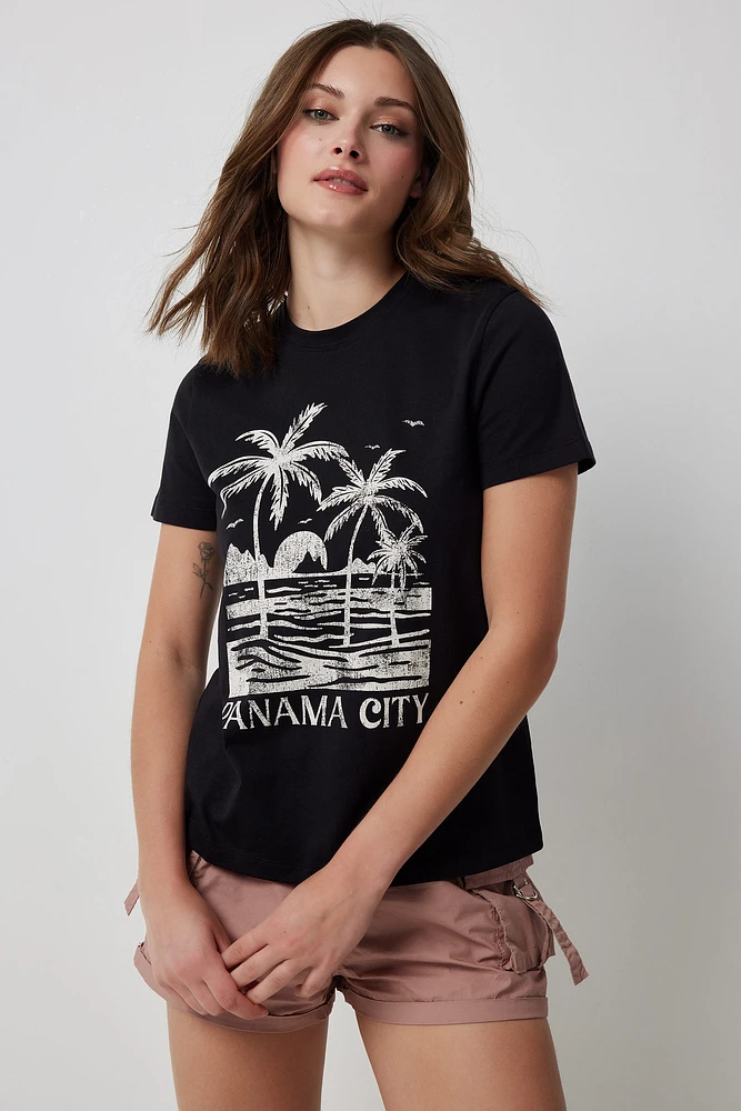 Ardene Classic Graphic T-Shirt in | Size | Cotton | Eco-Conscious