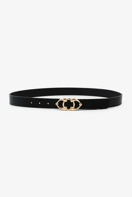Ardene Accent Buckle Belt in | Size Small | Faux Leather