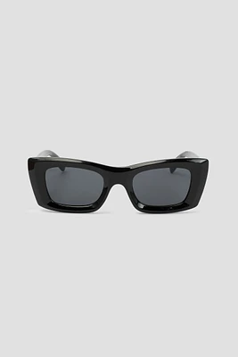 Ardene Chunky Rectangular Sunglasses in Black