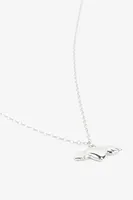 Ardene Winged Heart Necklace in Silver