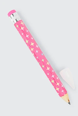 Ardene Kids Jumbo Pencil in Pink