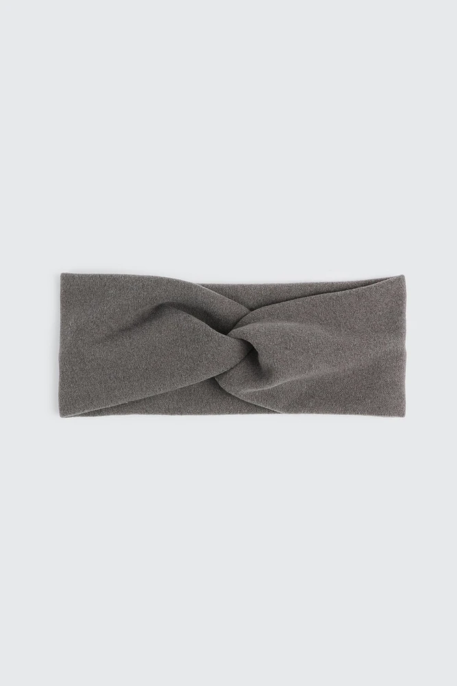 Ardene Super Soft Twist Headwrap in Grey | Polyester