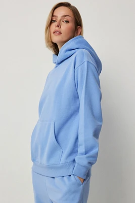 Ardene Classic Hoodie in Electric Sky Blue | Size | Polyester/Cotton | Fleece-Lined | Eco-Conscious