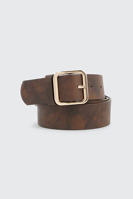 Ardene Faux Leather Belt in Brown | Size