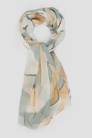 Ardene Wavy Stripe Lightweight Scarf | Polyester