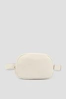 Ardene Faux Leather Fanny Pack in Beige | Faux Leather/Polyester