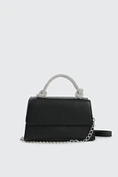 Ardene Knotted Strap Evening Bag in | Faux Leather/Polyester