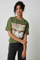 Ardene Roma Graphic T-Shirt in Khaki | Size