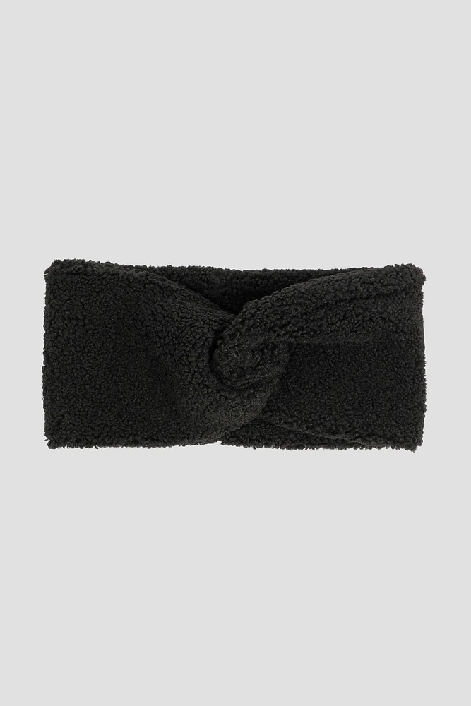 Ardene Knotted Sherpa Headband in | Polyester