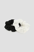 Ardene 2-Pack Lace Scrunchies in