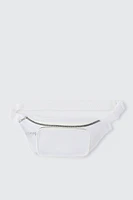 Ardene Nylon Fanny Pack in White | 100% Recycled Polyester | Eco-Conscious