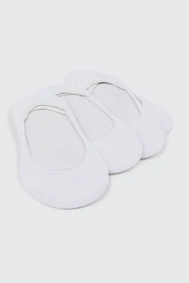 Ardene 4-Pack Bamboo Rayon Shoe Liners in White | Polyester/Rayon/Spandex | Eco-Conscious