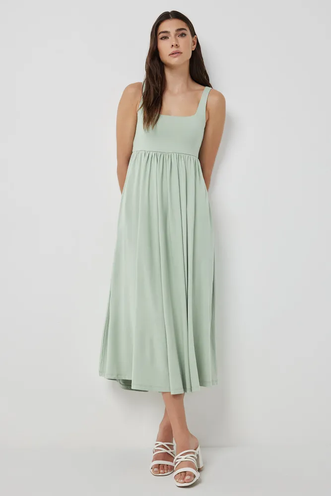 Ardene Super Soft Tank Dress in Light Green | Size | Polyester/Spandex