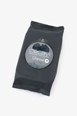 Ardene Charcoal Makeup Wipes in Black