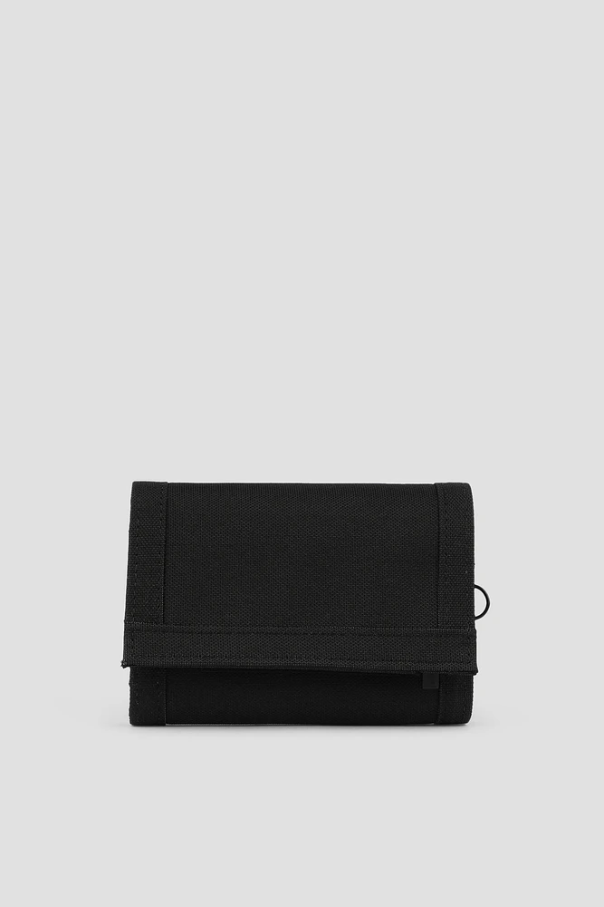 Ardene Man Black Canvas Wallet For Men | Eco-Conscious