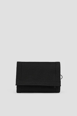 Ardene Man Black Canvas Wallet For Men | Eco-Conscious