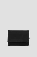 Ardene Man Black Canvas Wallet For Men | Eco-Conscious