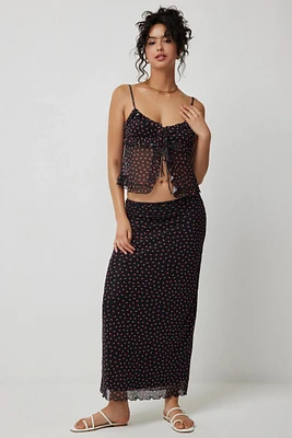 Ardene A.C.W. Maxi Mesh Skirt | Size | Polyester/Spandex