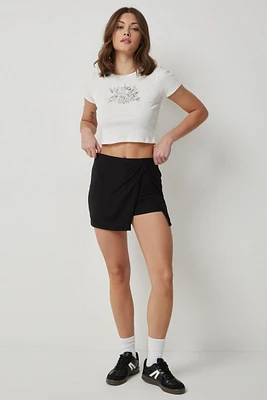 Ardene Super Soft Wrap Skort in | Size | Polyester/Spandex | Eco-Conscious