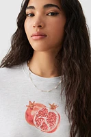Ardene Classic Graphic T-Shirt in Light | Size | Cotton | Eco-Conscious