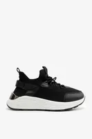 Ardene Reflective Running Shoes in Black | Size | Rubber