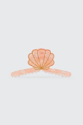 Ardene Shell Hair Claw in Orange