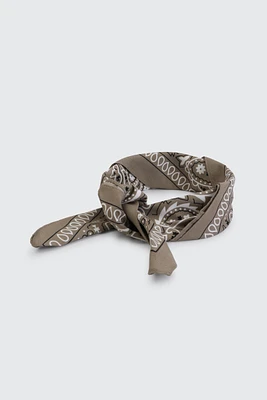 Ardene Paisley Bandana in Brown | Polyester