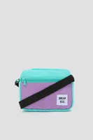 Ardene Colorblock Crossbody Bag in Lilac | Nylon