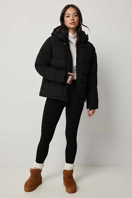 Ardene The Everyday Puff in Black | Size | Polyester