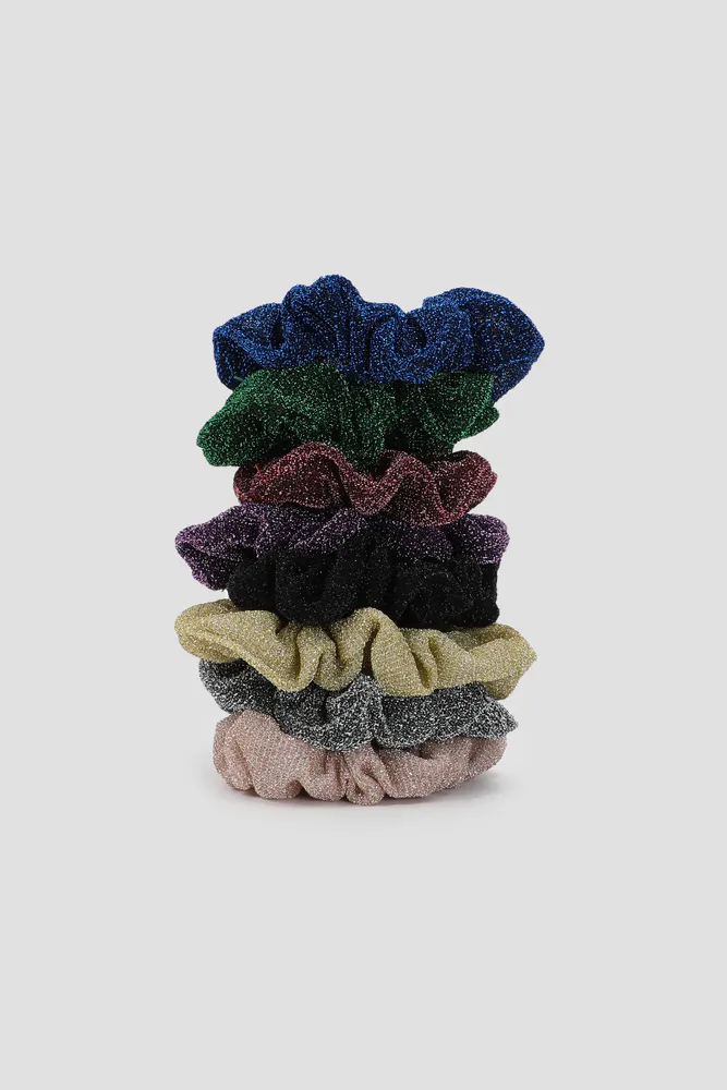 Ardene 8-Pack Glitter Scrunchies