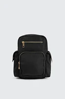 Ardene Nylon Sling Bag in Black | Polyester/Nylon | Eco-Conscious