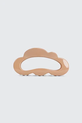 Ardene Cloud Cutout Hair Claw in Beige