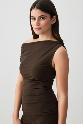 Ardene Asymmetrical Top in | Size | Polyester/Elastane