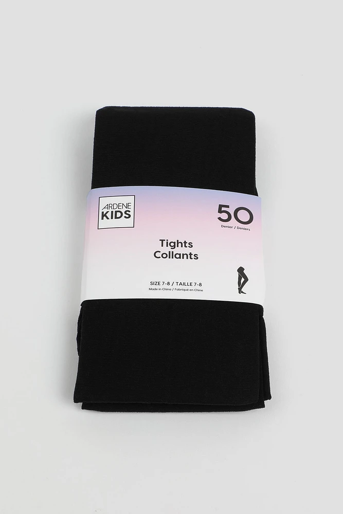 Ardene Kids Opaque Tights in | Size | Nylon/Spandex