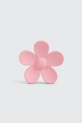 Ardene Daisy Shaped Hair Claw in Light Pink