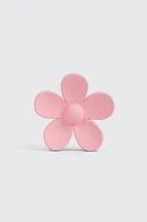 Ardene Daisy Shaped Hair Claw in Light Pink