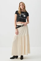 Ardene Tiered Maxi Skirt in | Size | Polyester/Elastane