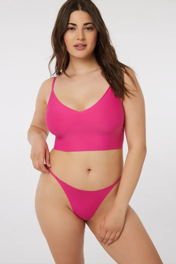 Ardene Invisible String in Pink | Size Small | Nylon/Spandex