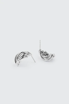 Ardene Stainless Steel Vintage Style Earrings in Silver