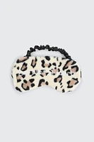 Ardene Leopard Sleep Mask in Beige