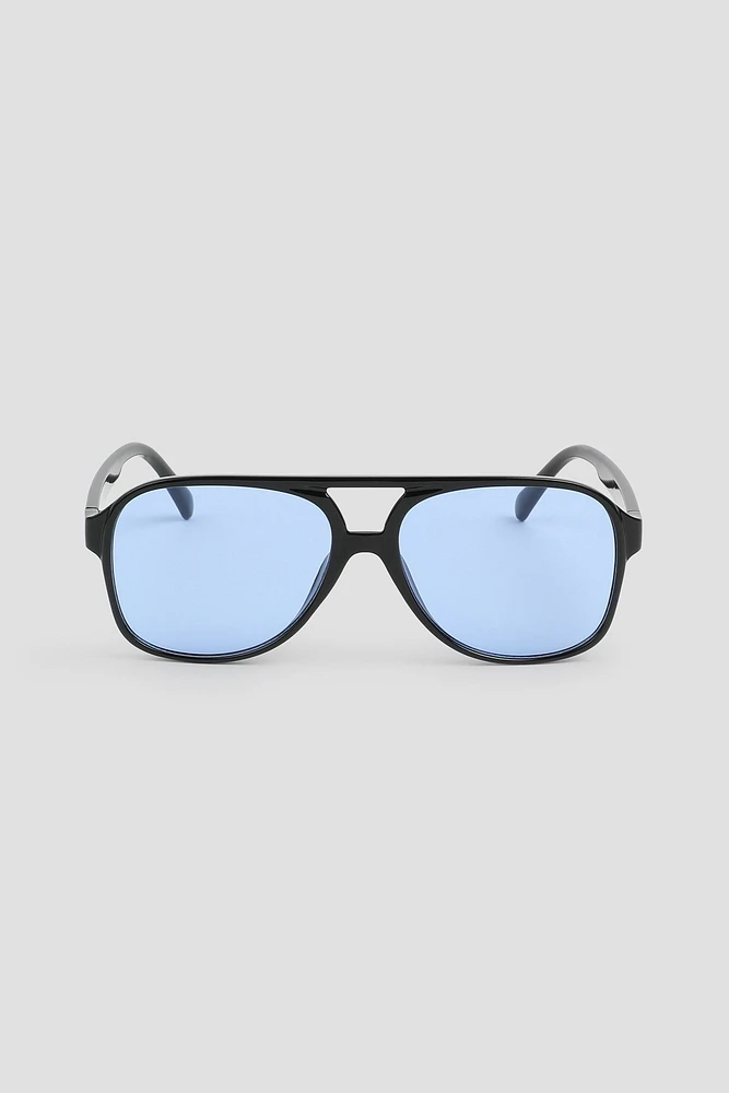 Ardene Flat Top Aviator Sunglasses in Light Blue