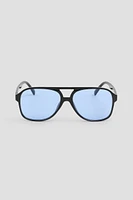 Ardene Flat Top Aviator Sunglasses in Light Blue