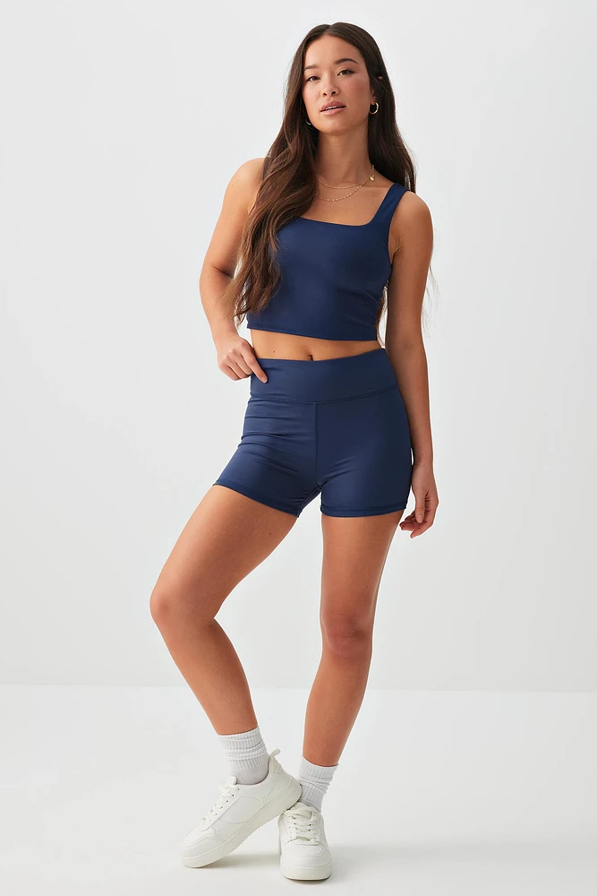 Ardene Butter 3" Biker Shorts in Dark Blue | Size | Nylon/Elastane
