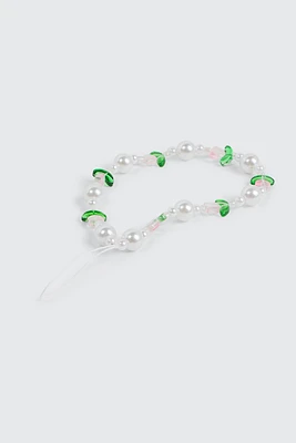 Ardene Tulip Phone Charm in White